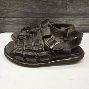 Vtg Y2K Dr Doc Martens Leather Fisherman Chunky Sandals Men's Size 11 Women's 12